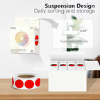 Red 1 Inch Round Color Coding Labels - Image 4