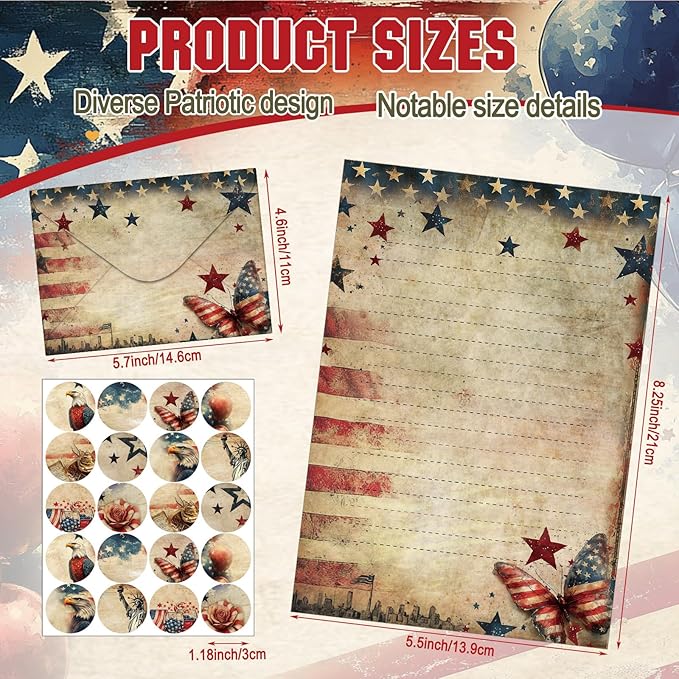 TaoBary 160 Pcs Stationery Paper Set 50 Double Sided Stationery Papers - Image 3