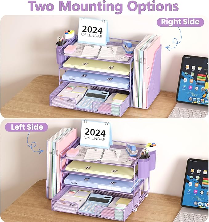 OPNICE Desk Organizer, 4-Tier Desktop File Organizer - Image 7