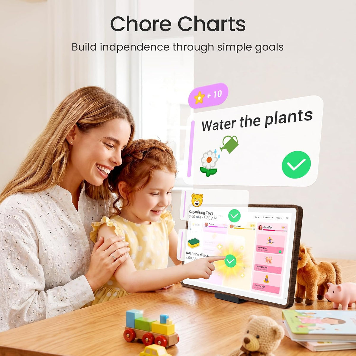 Dragon Touch 15.6 inch Digital Calendar Chore Chart – Digital Picture Frame, ...