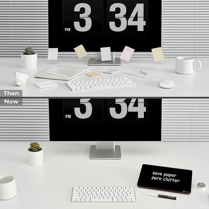 Black Glass Desk Whiteboard - Image 6