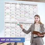 Magnetic-Receptive Dry Erase Two Month Laminated Jumbo Wall Calendar, Big - Image 7