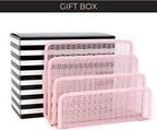 BLU MONACO | Pink Metal Mesh Letter Sorter - Image 5