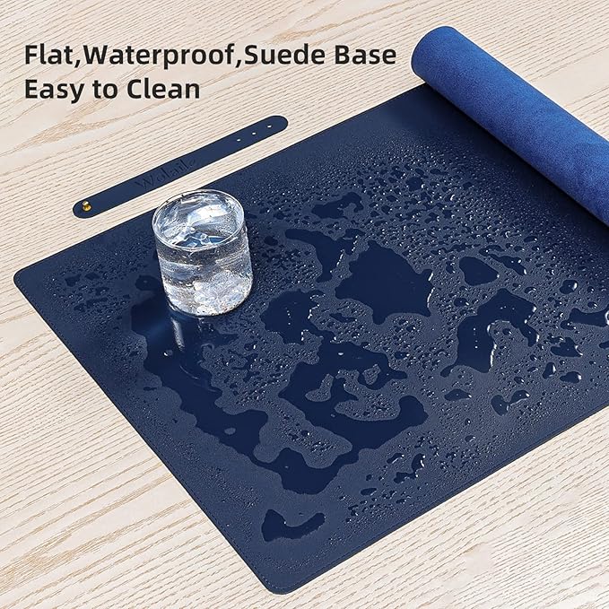 Wolaile PU Leather Desk Pad Blotter, 36x17in Non-Slip Large Mouse Pad/Writing - Image 3