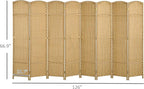 HOMCOM Room Divider, 8 Panel Folding Privacy Screen, 5.6' Tall Freestanding - Image 7