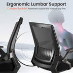 gtplayer ergonomic office chair with flip-up armrests executive, side view