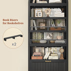 81" Tall Arched Cabinets, Bookcase - Image 6