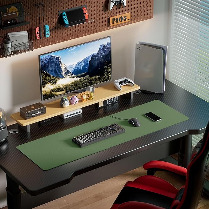 Aothia Leather Desk Pad Protector, Office Desk Mat, Large Mouse Pad, Laptop - Image 7