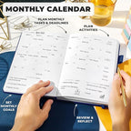 Clever Fox Planner Premium Edition – Undated Luxurious Weekly & Monthly Planner - Image 4