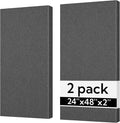 Olanglab Sound Absorbing Acoustic Wall Panels 2 Pack, Large Fabric Wrapped by Olanglab