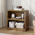 Bevfint Bookcase, 2 Tiers S Bookshelf Open Storage Organization, Floor Standing by Bevfint