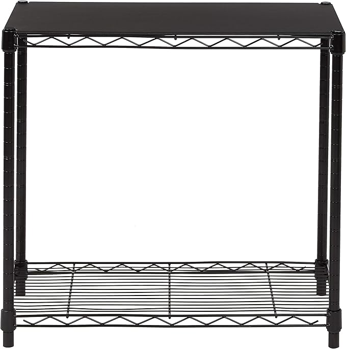 Amazon Basics 2-Shelf Stackable Storage, 13.3" D x 23.2" W x 22.2" H - Image 4