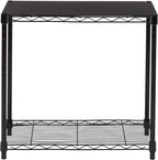 Amazon Basics 2-Shelf Stackable Storage, 13.3" D x 23.2" W x 22.2" H - Image 4