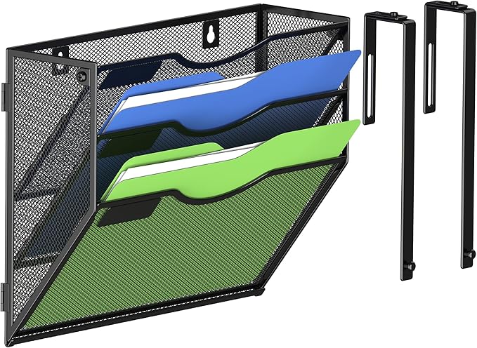 Kuntine.B Wall File Organizer Office Hanging Magazine Holder Wall File Organizer by KuntineB