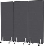 MORDEER 70.8" W x 63" H Freestanding Partition Room Dividers, Acoustic Panels by MORDEER