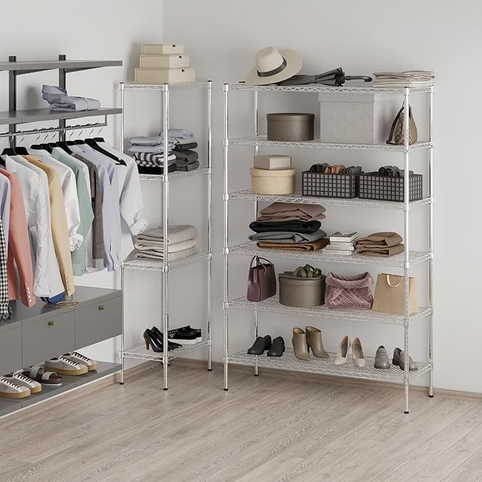 Regal Altair 18" Deep x 48" Wide x 74" Height Wire Shelving Kit | 6-Tier | NSF - Image 7