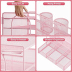 Marbrasse Desk Organizer and Accessories4-Tier Paper File Letter Tray - Image 3