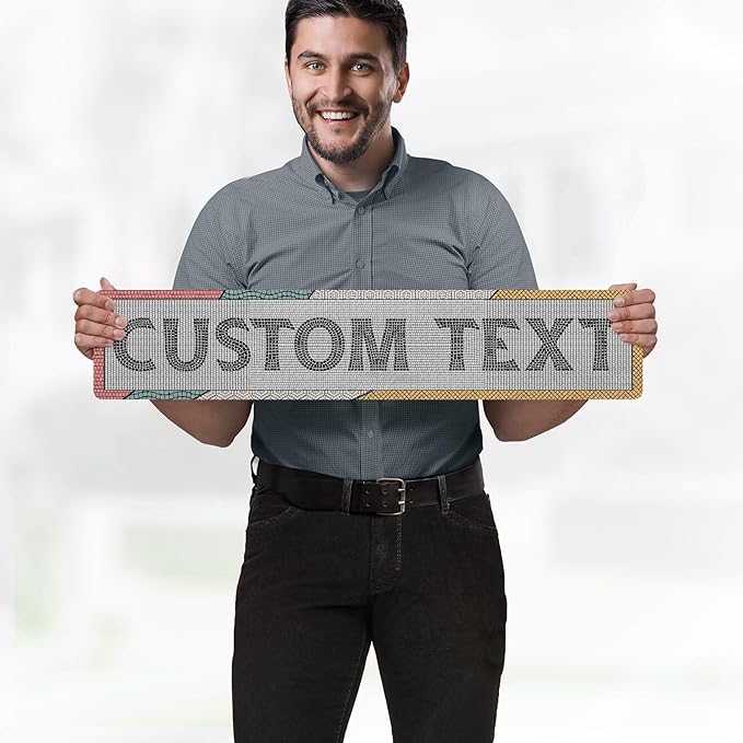 Custom Sign, Custom Street Sign, 11 Font Colors, 13 Font Styles, 4 Hole Options - Image 2