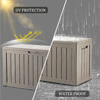 TARKARI 80 Gallon Lockable Resin Deck Box, Waterproof & UV-Resistant Outdoor - Image 3