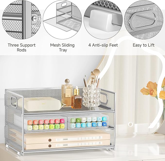Subekyu 3 Tier Paper Desk Organizer - Image 5