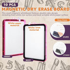 Outus 10 Pcs Dry Erase Mini White Boards Bulk 8.5 x 11'' Small Magnetic - Image 5