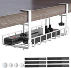 Under Desk Cable Management Tray, Xpatee Upgraded Wire Management No Drill No by Xpatee