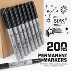 Buecs Permanent Markers, Fine Point, Waterproof & Smear Proof Markers, Quick - Image 3