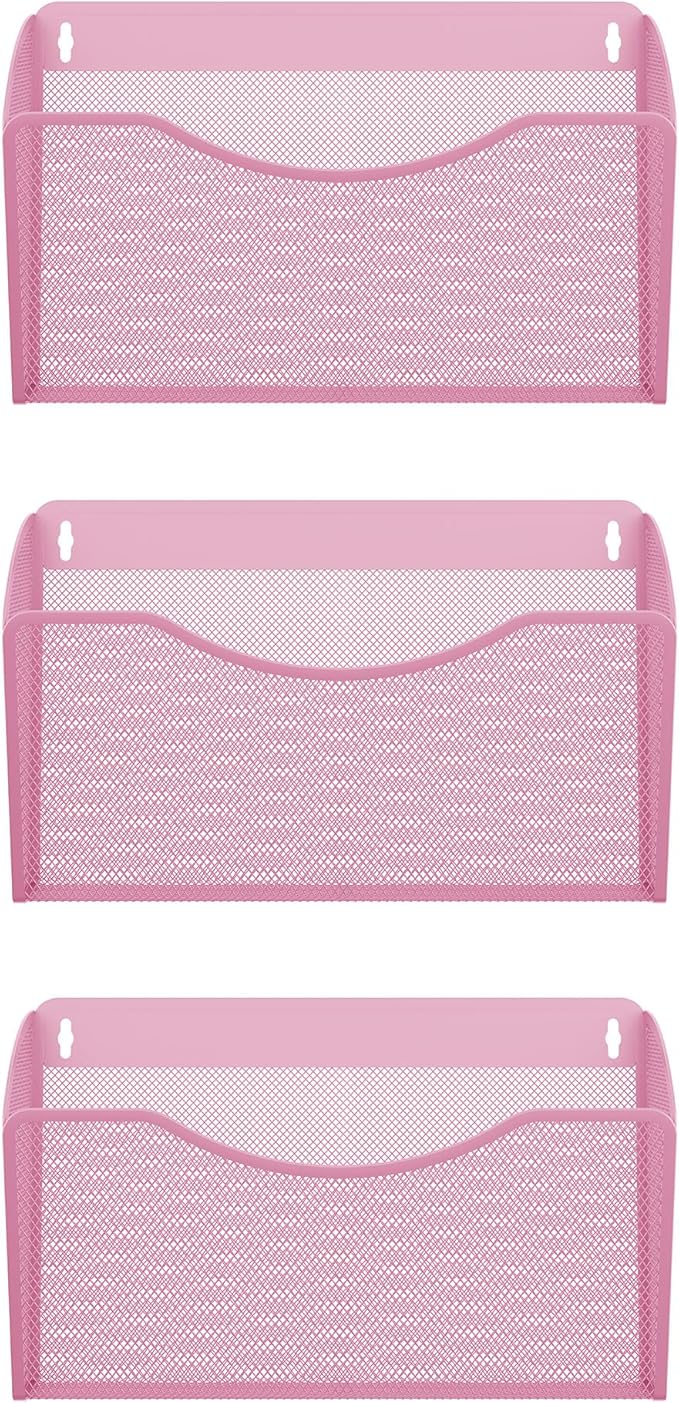 EasyPAG Single Pocket Wall File Organizer, Mesh Hanging File Folder Organizer - Image 2