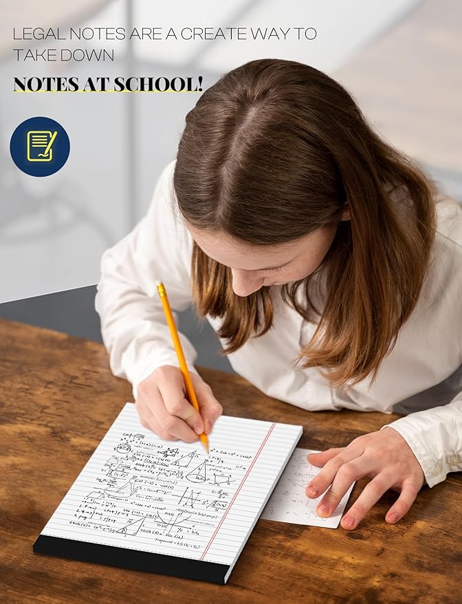 Note Pads 8.5 x 11 Inch, 10 Pack, Legal Pads 8.5 x 11, 30 Sheets Each, - Image 7