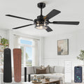 fanbulous 52" farmhouse ceiling fan with light &, main product view