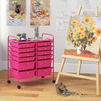 Giantex 12 Drawer Rolling Storage Cart Tools Scrapbook Paper Office School - Image 9
