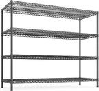 REIBII 2560LBS Storage Shelves 55.5"W Metal Shelving Unit 4 Tier Wire Shelving