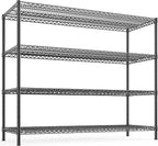 REIBII 2560LBS Storage Shelves 55.5"W Metal Shelving Unit 4 Tier Wire Shelving by REIBII