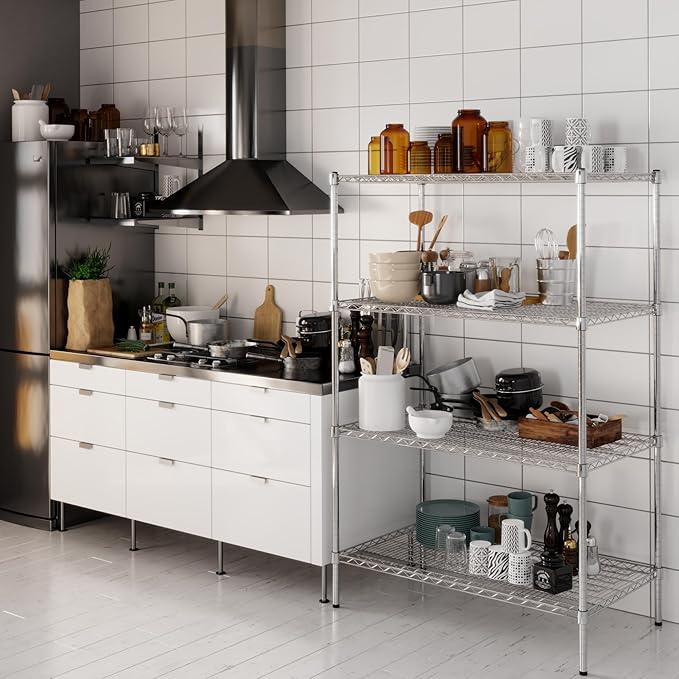 Regal Altair 24" Deep x 42" Wide x 64" Height Wire Shelving Kit | 4-Tier | NSF - Image 2
