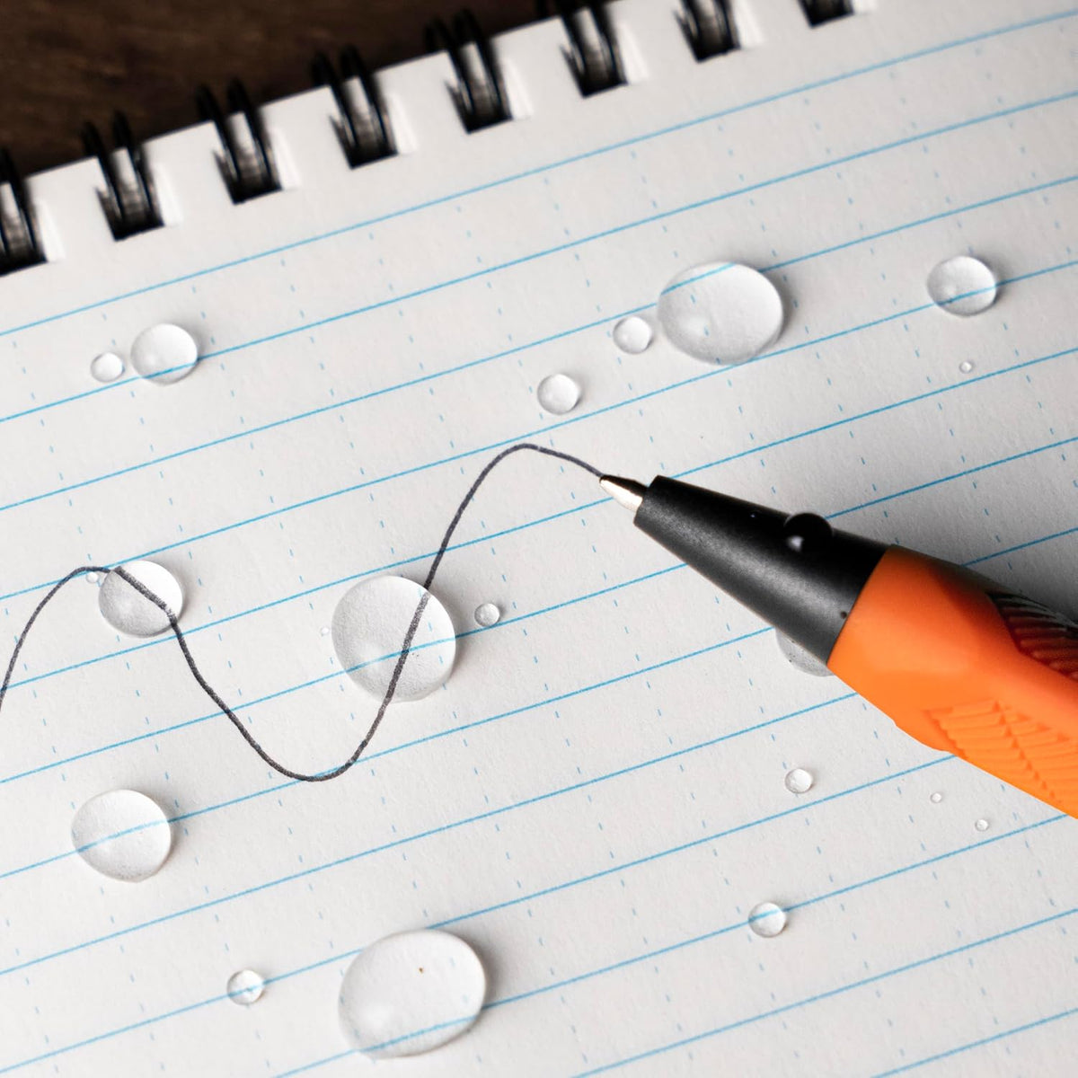 Rite in the Rain Weatherproof Durable Orange Clicker Pen - Black Ink, 2 Pack ...