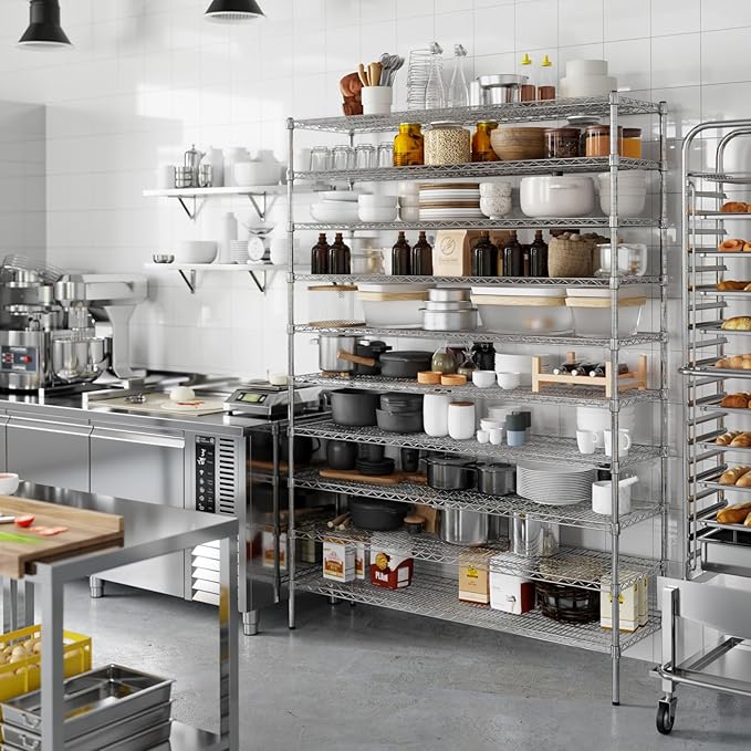 Regal Altair 18" Deep x 60" Wide x 86" Height Wire Shelving Kit | 10-Tier | NSF - Image 7