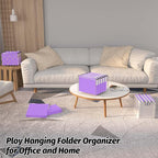 Shutex Extra Capacity Plastic Hanging File Folders, 12 Pack Reinforced - Image 7