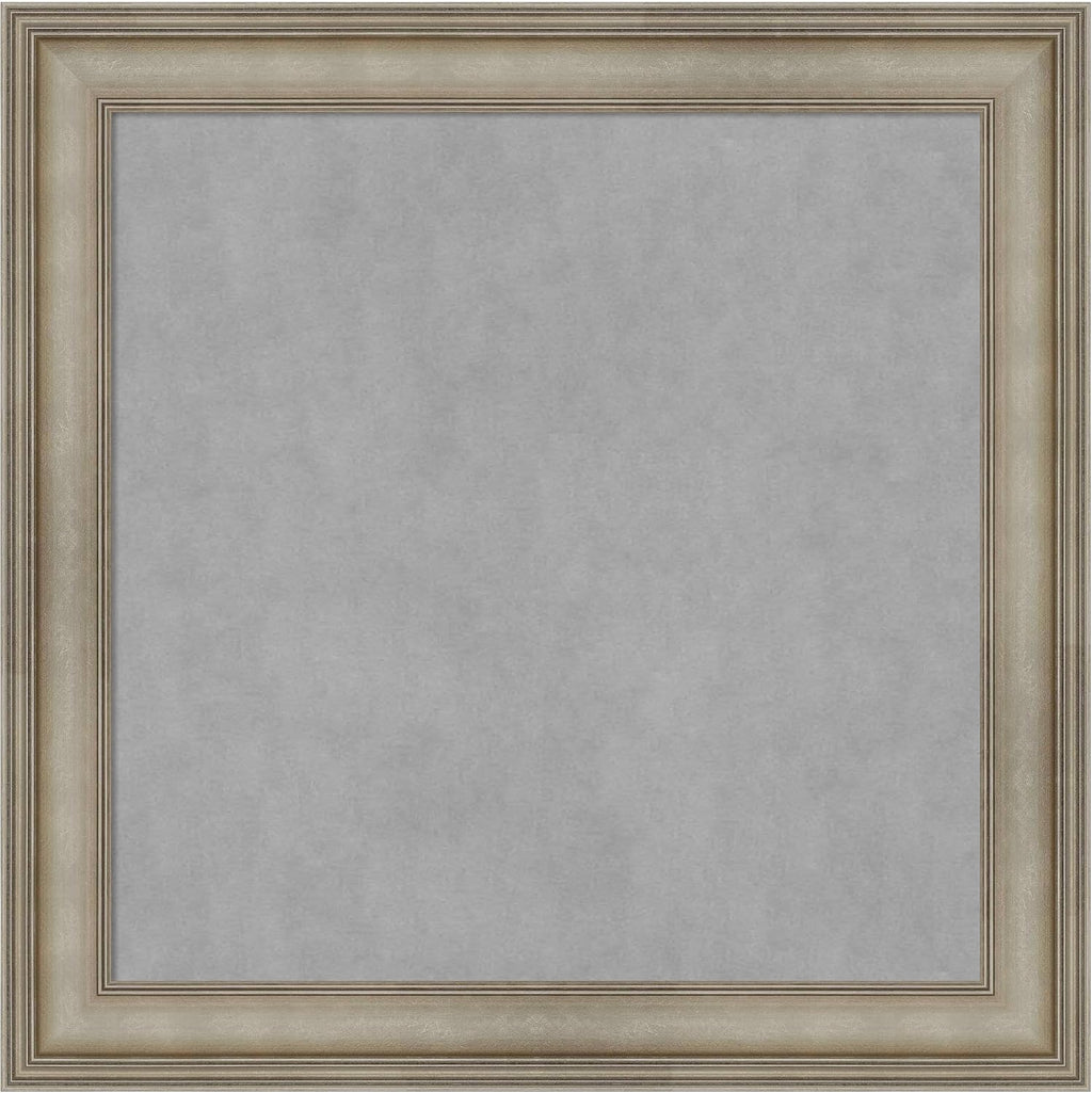 Amanti Art Silver Framed Magnetic Board 29x29 Medium Vision Board