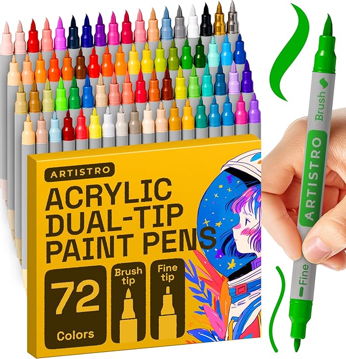 ARTISTRO 72 Acrylic Paint Markers by ARTISTRO