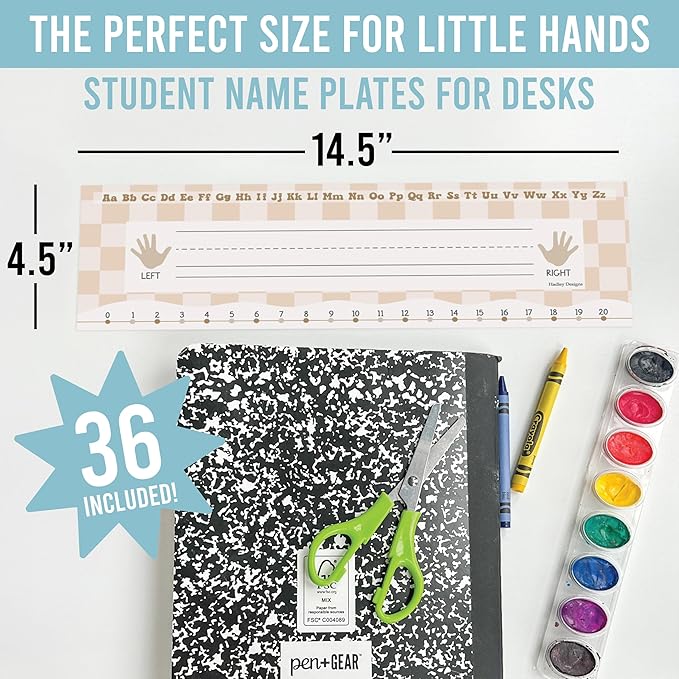 Desk Name Tags for Classroom – 36 Student Name Plates for Classroom Kindergarten - Image 2