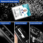 100 Pcs Clear Vertical Badge Id Card and 100 Pcs Lanyard, Reusable Lanyards - Image 5