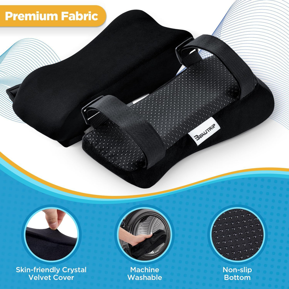BEAUTRIP Ergonomic Armrest Pads- Office Chair Arm Rest Cover Pillow - Elbow S...