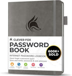 Clever Fox Password Book with alphabetical tabs. Internet Address Organizer by CleverFox
