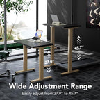 HUANUO 32" Small Electric Standing Desk Adjustable Height, 4 Memory Height - Image 3