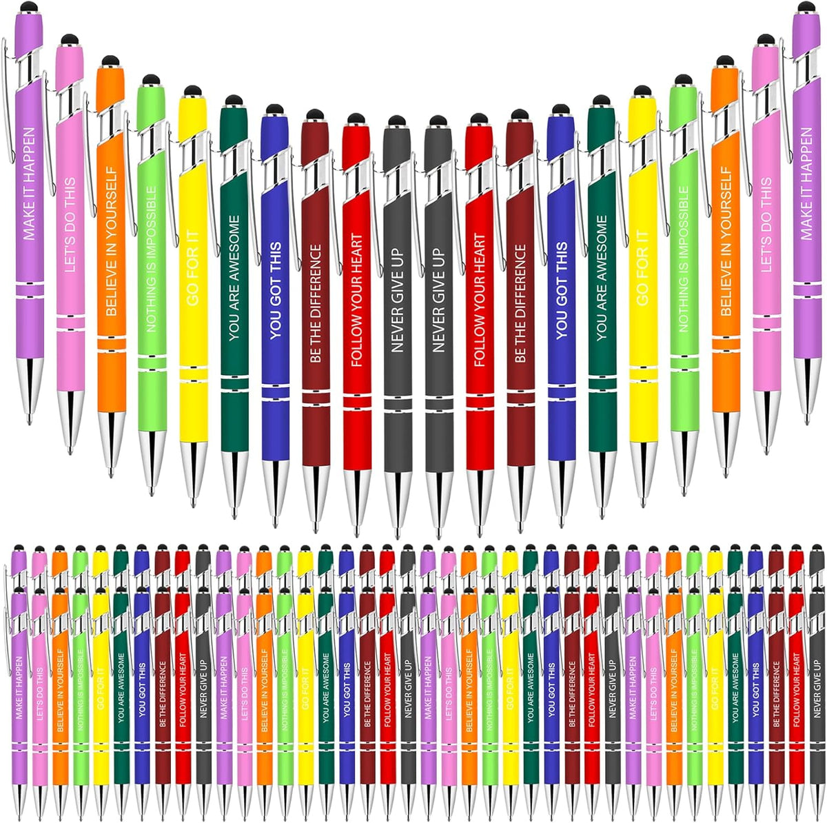 Greengines 100 Pcs Inspirational Pens