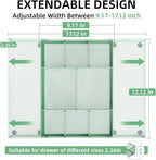 Marbrasse Expandable Desk Drawer Organizer, Mesh Drawer Organizer Tray - Image 2