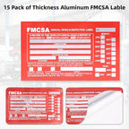 15-Pack Annual Vehicle Inspection Report Form, 3-Ply Carbonless Form and - Image 5