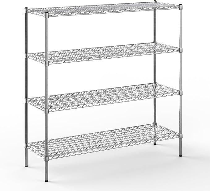 Regal Altair 18" Deep x 54" Wide x 54" Height Wire Shelving Kit | 4-Tier | NSF by Regal+Altair