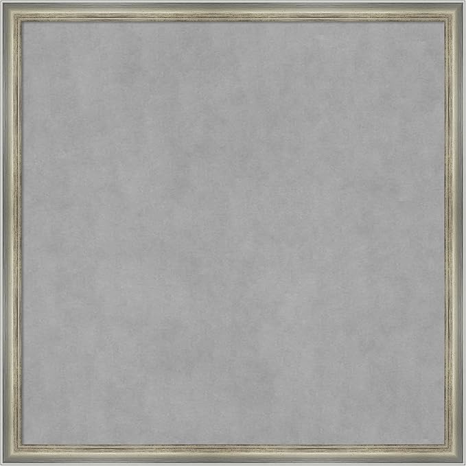 Amanti Art Silver Framed Magnetic Board 26x26 Medium Vision Board by AmantiArt