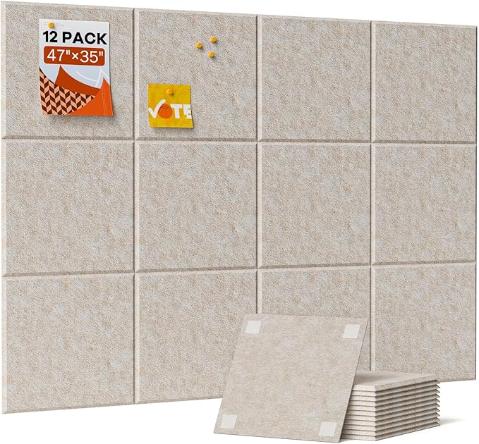 Large Cork Boards for Walls, Cork Boards for Office Decor, Felt Board by Soundsbay